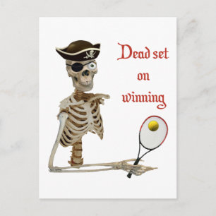 Dead Set Tennis Pirat Vykort