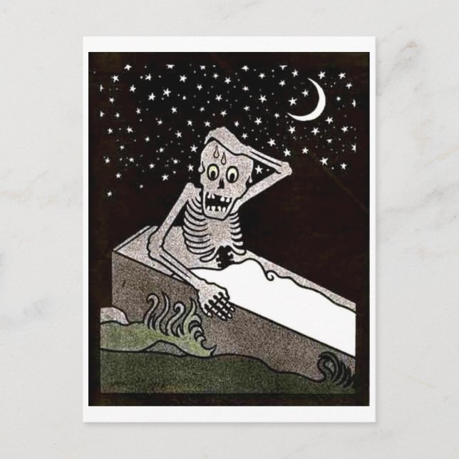 Dead Skeleton-vykort Vykort (Framsida)