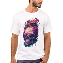 Dead Skull, färglöst V1 T-Shirt