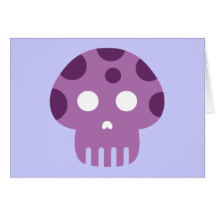 Dead Skull Poison Mushroom Hälsningskort
