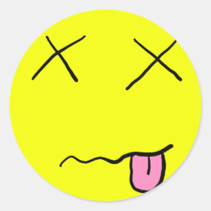 Dead Sticker Runt Klistermärke