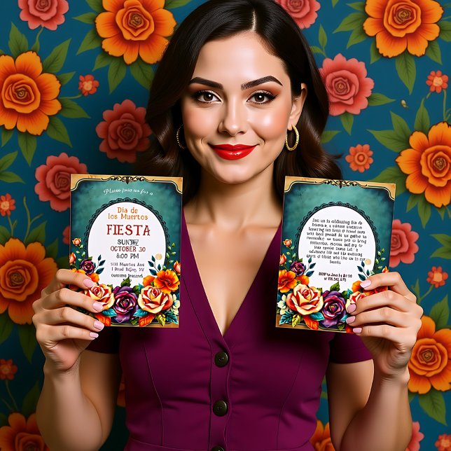 💀🎉Dead to the Last Detail Inbjudningar (Dead to the Last Detail Invitation, customizable text on both sides)