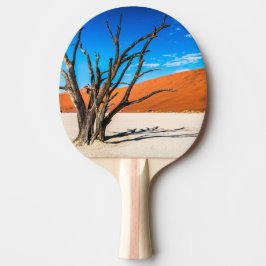 Dead träd i Deadvlei, Namibia Pingisracket