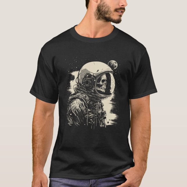 Dead Void Dead Astronaut Cosmic Horror Illustratio T Shirt (Framsida)