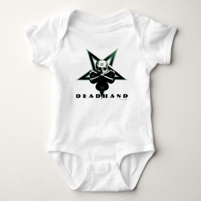 Deadhand 2015 mörkShamrock Tee Shirt (Framsida)