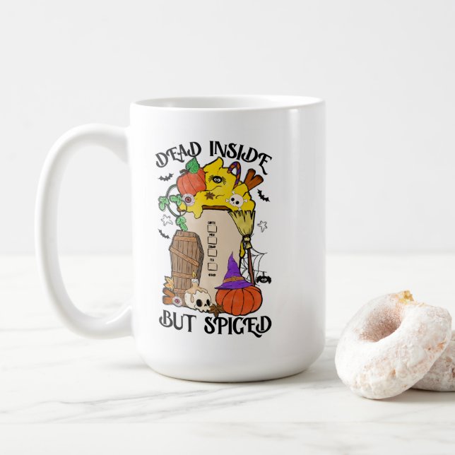 Deadin Inside men spreds Kaffemugg (Med munk)