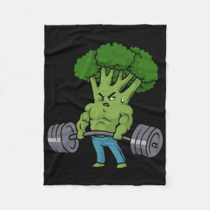 Deadlift Broccoli Gym Fitness Motivation Bodybuild Fleecefilt