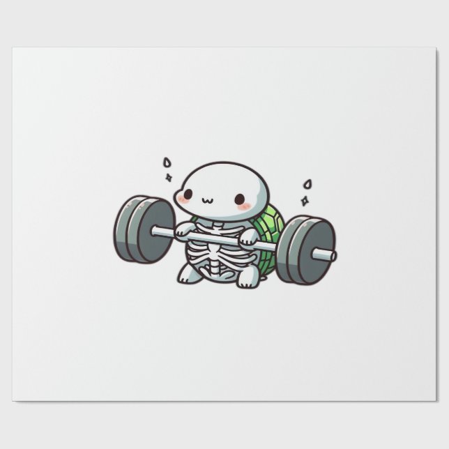 Deadlift Cute Turtle Classic T-Shirt Presentpapper (Platt)