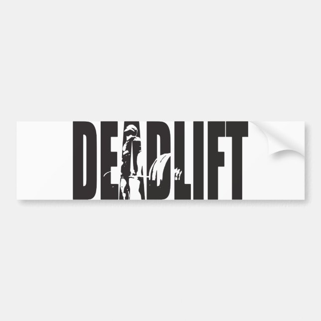 Deadlift - Gym Motivation Bildekal (Framsidan)