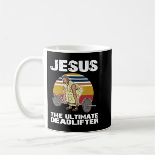 Deadlift Jesus I Christian Weightlift Funny Wor Kaffemugg