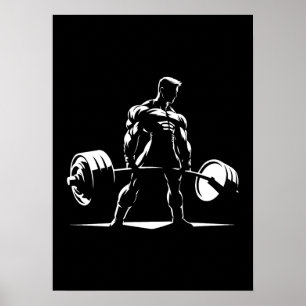 Deadlift - Motiveringell Gym, Workout Fitness Anim Poster