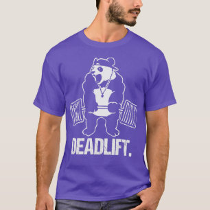 Deadlift Panda Weightlift Bodybuilding Gym T Shirt