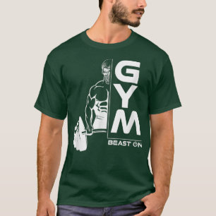 Deadlift Skeleton Beast on Gym Motivation Fitness T Shirt