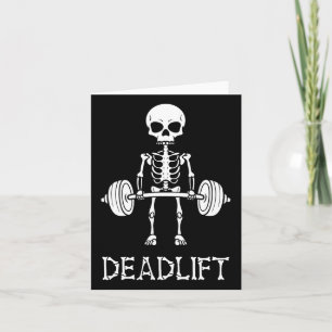 Deadlift Skeleton Gym Weight Liiting Workout Fitne Kort