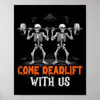 Deadlift Skeleton Weightlifter BodyBuilder Workout