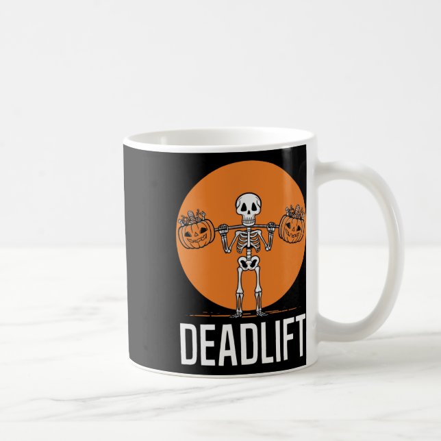 Deadlift Spooky Weightlift Workout Kaffemugg (Höger)