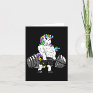 Deadlift Unicorn Gym Powerlifter Bodybuilding Kort