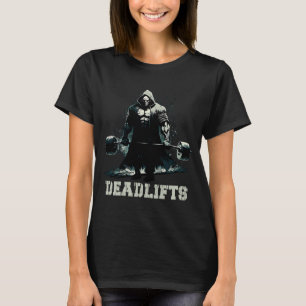 Deadlifts Gym Leg Day Grim Reaper Deadlylift Wei T Shirt