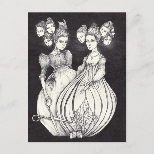 Deadlock Sisters och Nightbird Vykort (Framsida)