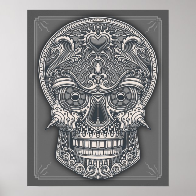 Deadly Kärlek Skull Poster (Framsidan)