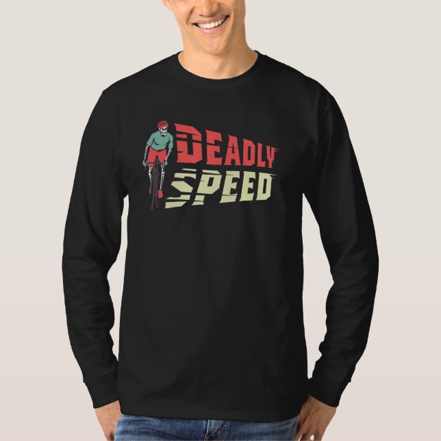 Deadly Speed Sports Person T Shirt (Framsida)