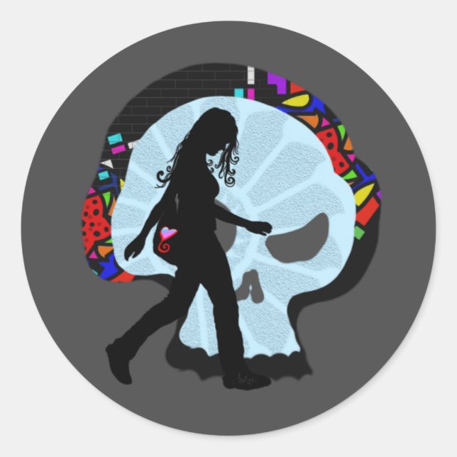 Deadly Stil Runt Klistermärke (Framsida)