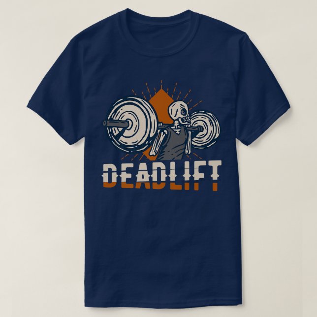 Deadlyftande Pub PowerLyftande träningsskal för T Shirt (Design framsida)