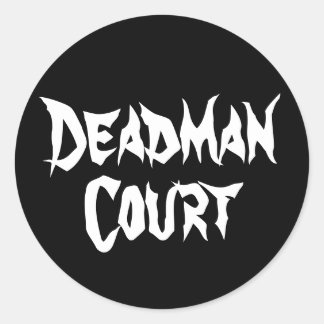 Deadman Sticker Runt Klistermärke