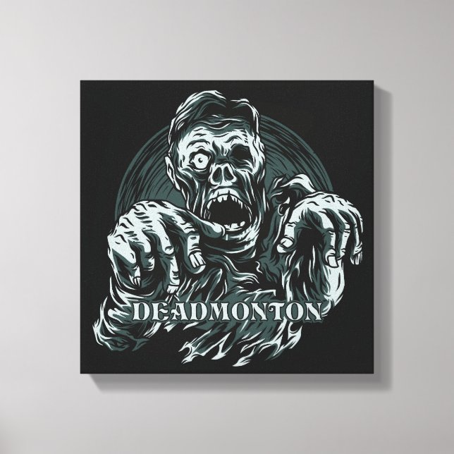 DEADMONTON Zombie Canvastryck (Framsida)