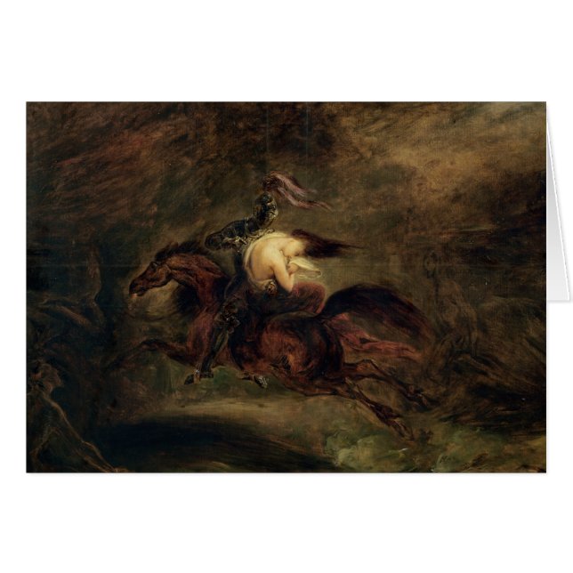 Deadna går snabbt, 1830 hälsningskort (Framsidan Horizontal)