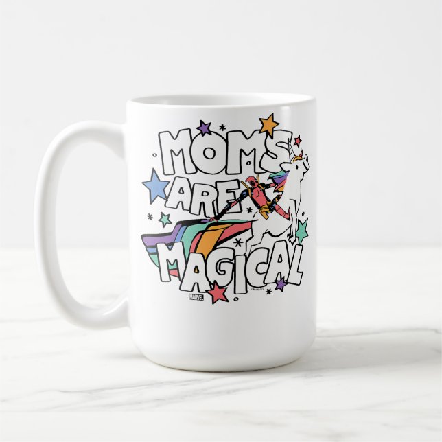 Deadpool - Moms Are Magical Mother'S Day Kaffemugg (Vänster)