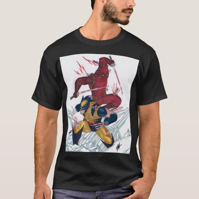 Deadpool & Wolverine T Shirt (Framsida)