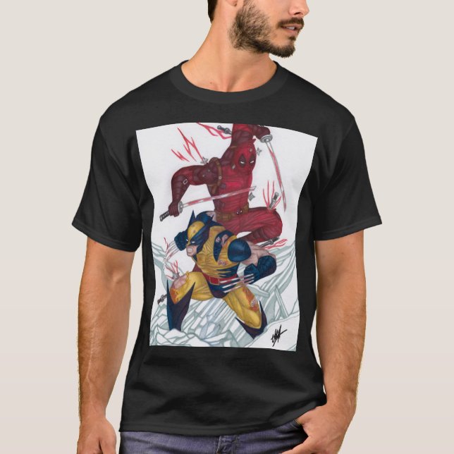 Deadpool & Wolverine T Shirt (Framsida)
