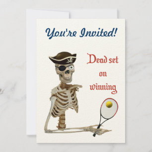 Deadset Tennis Pirat Inbjudningar