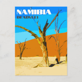 Deadvlei Namibia Resa Vintage Konst Utskickskort Vykort
