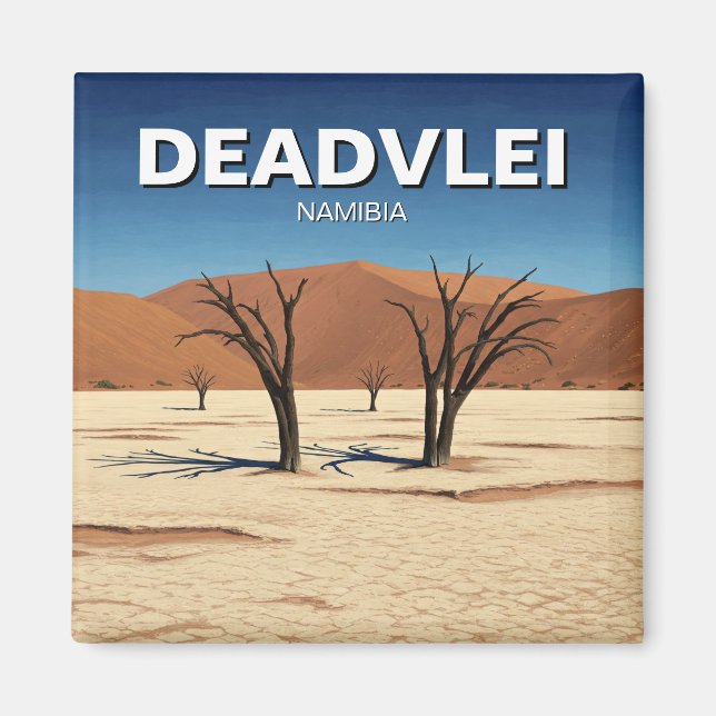 Deadvlei Namibia Travel Magnet (Framsidan)