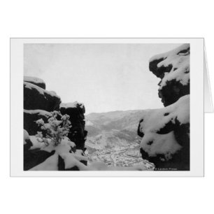Deadwood as Seen from White Sten Photographic Hälsningskort