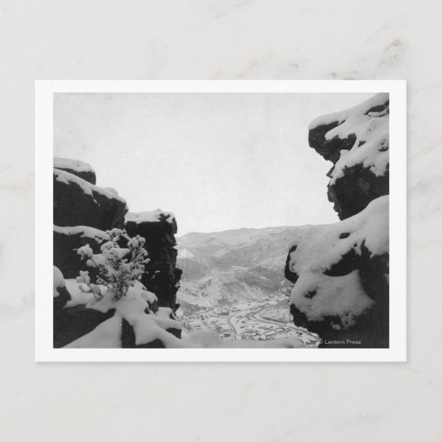 Deadwood as Seen from White Sten Photographic Vykort (Framsida)