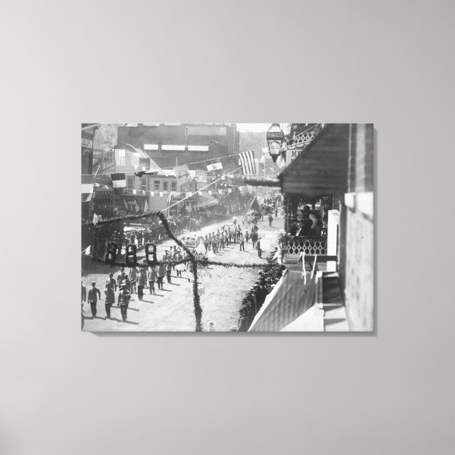 Deadwood Celebrates-medborgare Slutförande av Canvastryck (Framsida)