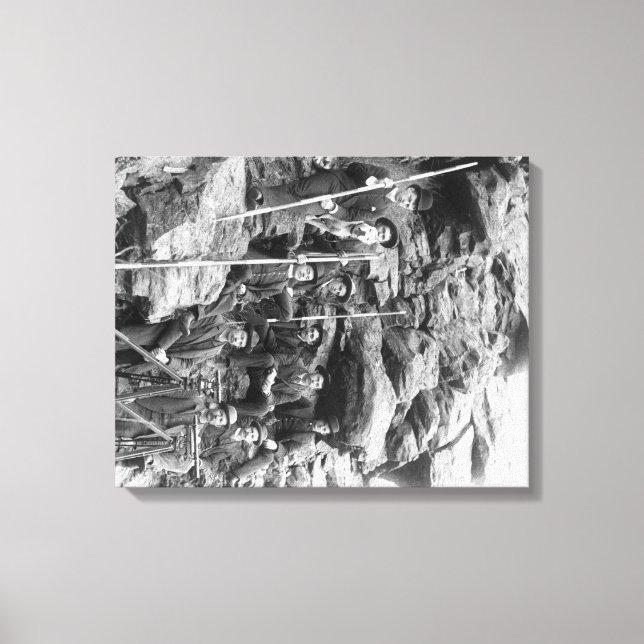 Deadwood Central Railroad Ingenjör Corps Canvastryck (Framsida)