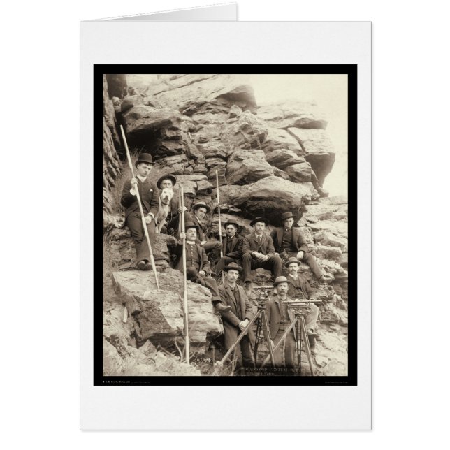 Deadwood Central Railroad SD 1888 Hälsningskort (Framsidan)