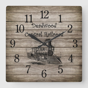 Deadwood Central Railroad ~ South Dakota Fyrkantig Klocka