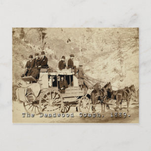 Deadwood Coach Photo 1889 Vykort