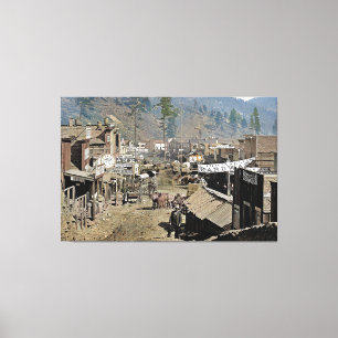 DEADWOOD enligt Vild Bill Hickok 1876 Canvastryck