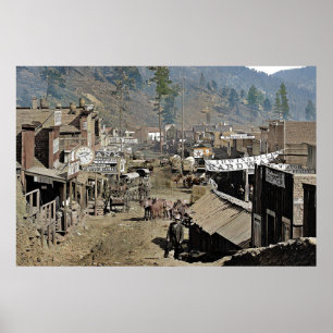 DEADWOOD enligt Vild Bill Hickok 1876 Poster