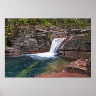 Deadwood Falls på Reynolds Creek på hösten i Poster