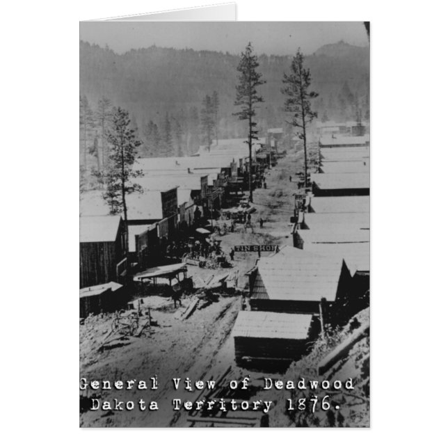 Deadwood Historical Photo Hälsningskort (Framsidan)