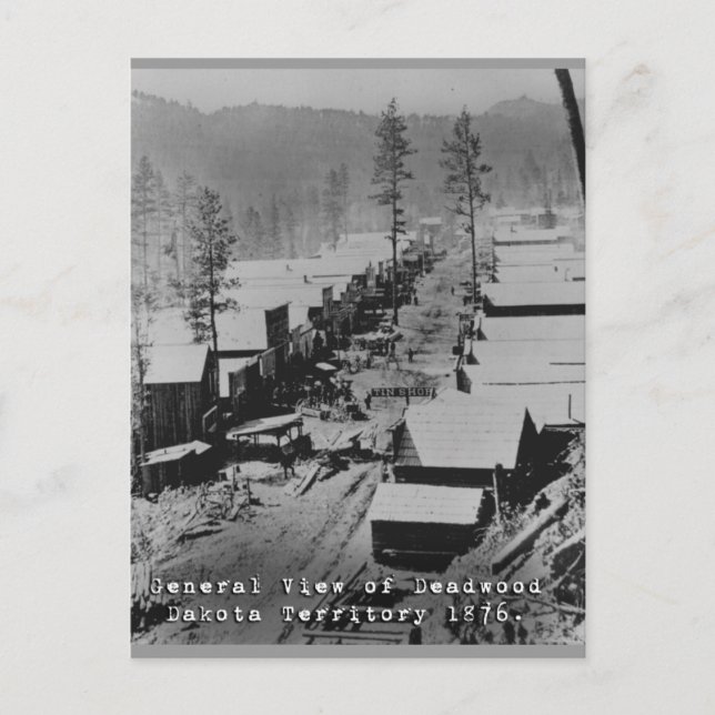Deadwood Historical Photo Vykort (Framsida)