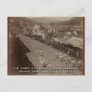 Deadwood Hub och Hub Tävling 1888 Vykort