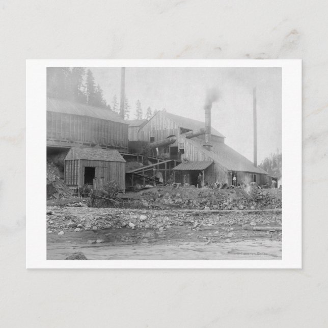 Deadwood och Delaware Smelter Photograph Vykort (Framsida)